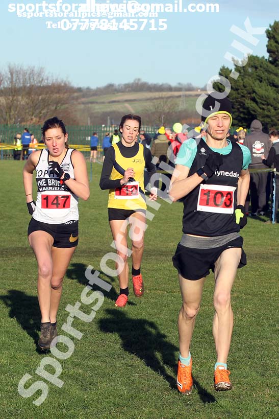 Senior womens 2020 Birtley Cross Country Relay, County Durham.  Photo: David T. Hewitson/Sports for All Pics